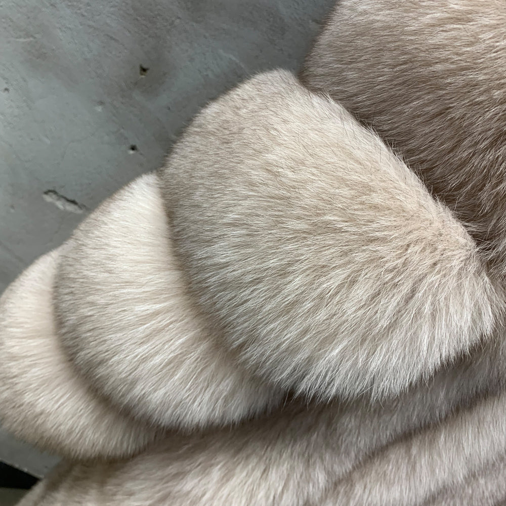 Veloura Hooded Long Fox Fur Coat – Luxe Collar Edition