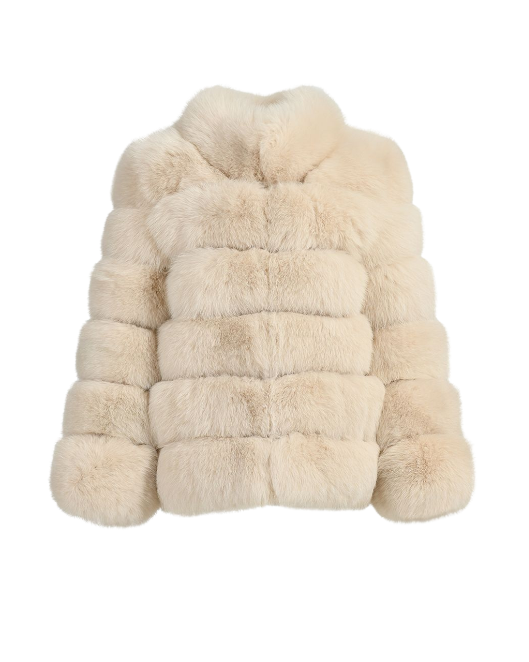 Luxury 6-Row Genuine Fox Fur Collar Coat with Leather Lining