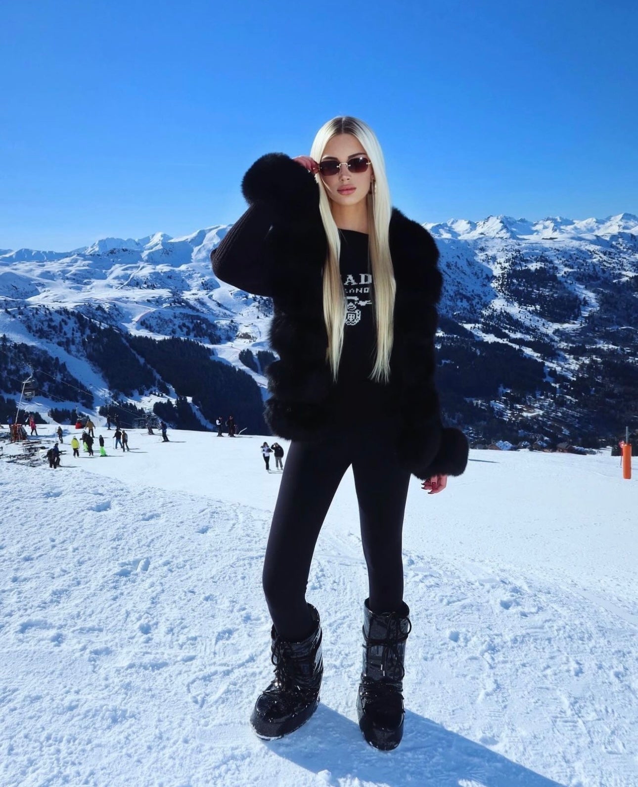 Luxury Dolcie London Wool Cardigan With Detachable Fox Fur Collar