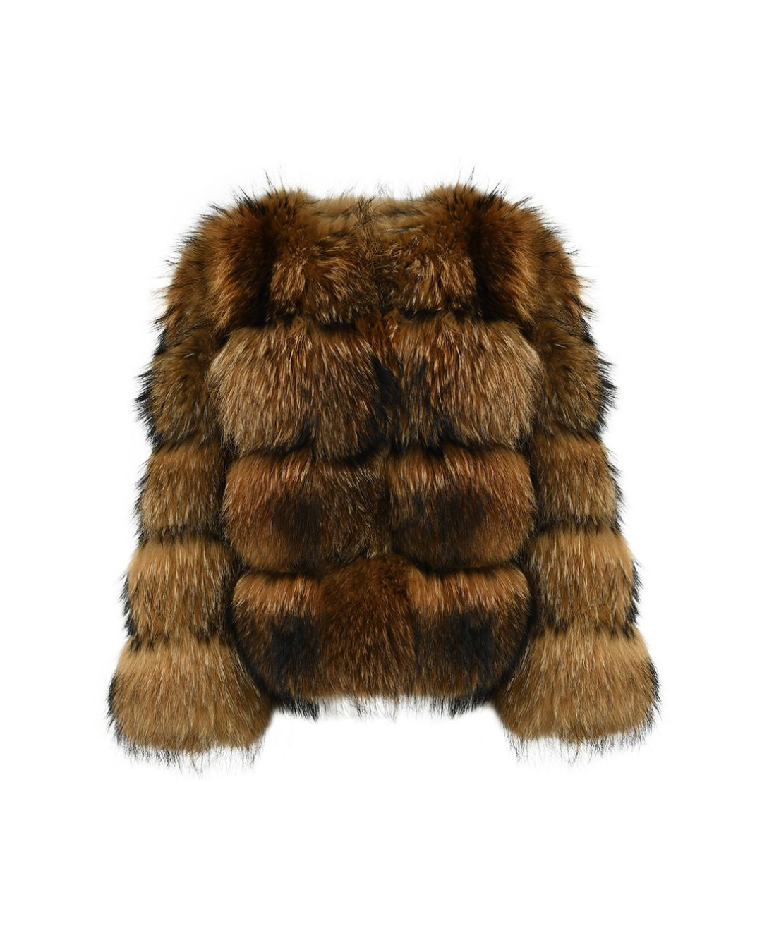 Dolcie London Genuine Raccoon Fur Cropped Bubble Coat