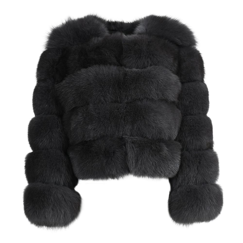 Premium Dolcie London Bubble Cropped Genuine Fox Fur Winter Coat